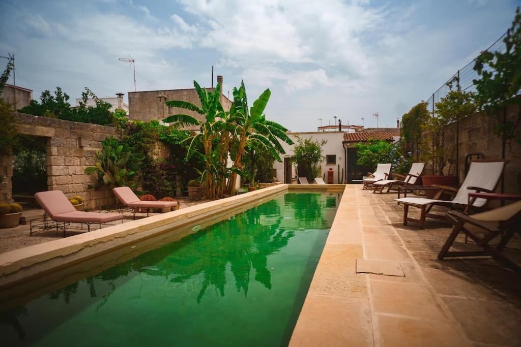 Villa Li Curti Con Piscina In Comune, Un'Oasi In Paese! Ortelle Extérieur photo