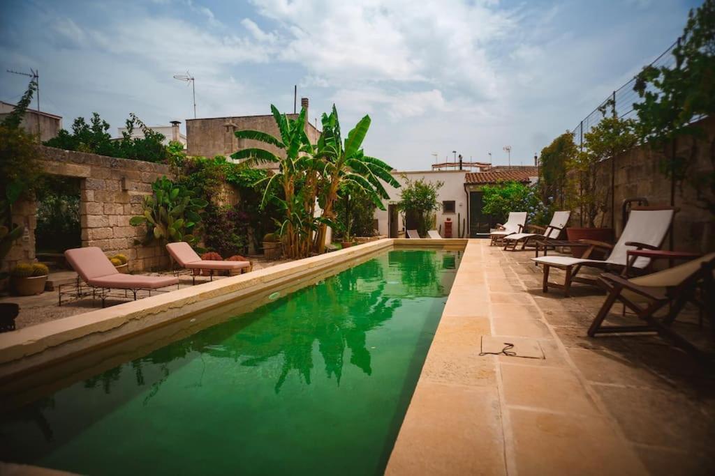 Villa Li Curti Con Piscina In Comune, Un'Oasi In Paese! Ortelle Extérieur photo